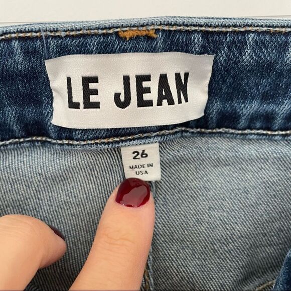 LE JEAN High Rise Sabine Straight in Ava Wash - Picture 6 of 8